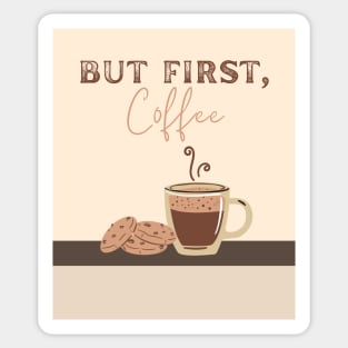 But first, coffee Sticker